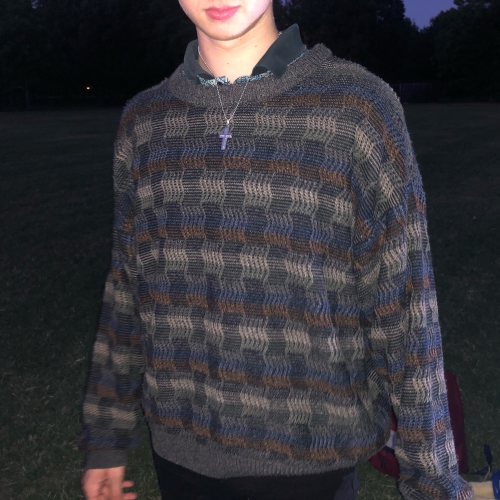 Vintage Style Patterned Sweater
